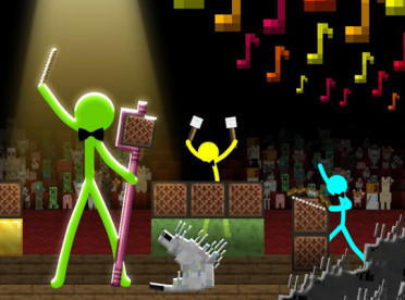 FNF Rush E but Animation vs. Minecraft